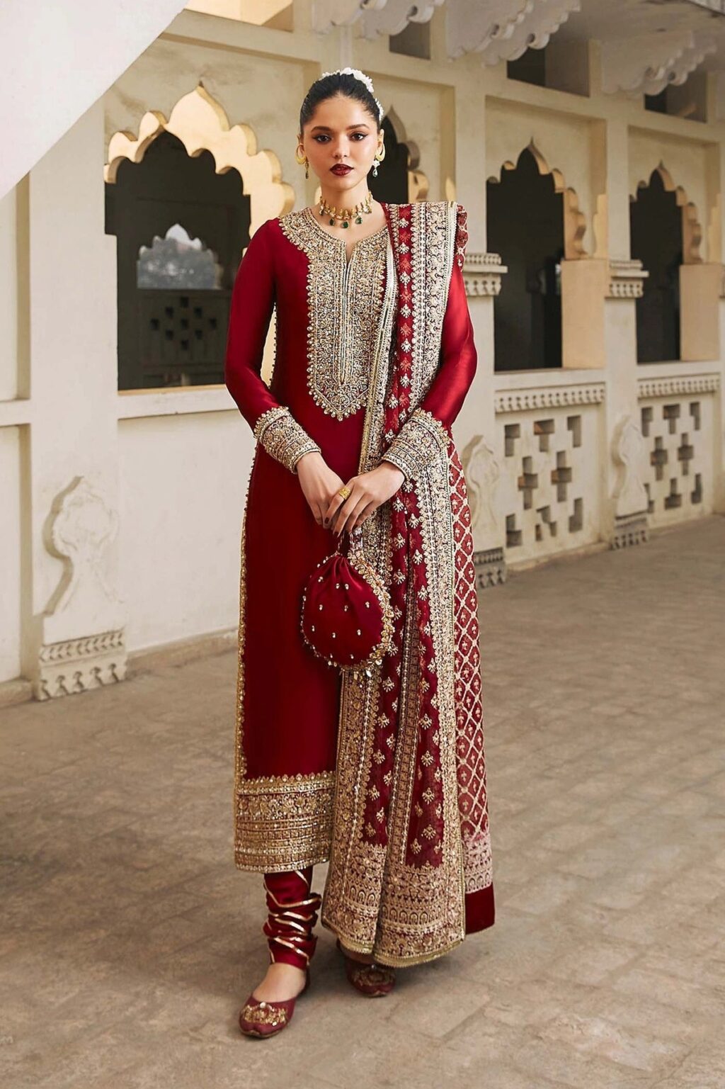 KANWAL MALIK RED DRESS